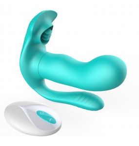 Secwell - Mermaid Heating Wireless Remote Wearable Vibrators (Chargeable - Tiffany Blue)